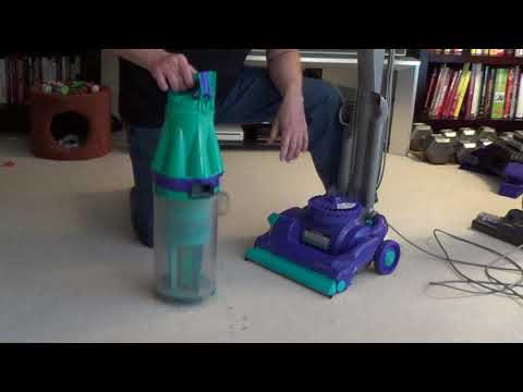 Part of a video titled How to Clean a Dyson DC 07 Filter - YouTube