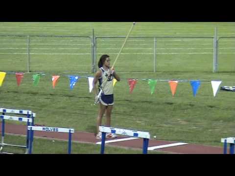 Shaylah Simpson pole vault 3rd attempt 13' .5"