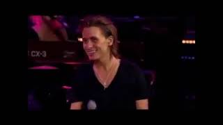 Mark Owen performs Back for Good with Robbie Williams at Knebworth - Aug 2003
