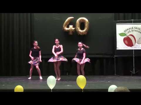 Slávnostná akadémia cast6 40. výročie ZŠ Žitavská Three cool cats - VII.B