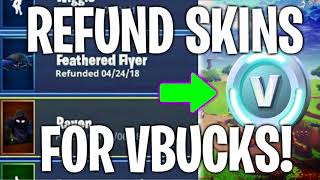 HOW TO SELL/REFUND YOUR SKINS AND EMOTES FOR VBUCKS IN FORTNITE! *LEGIT METHOD IN-GAME!*