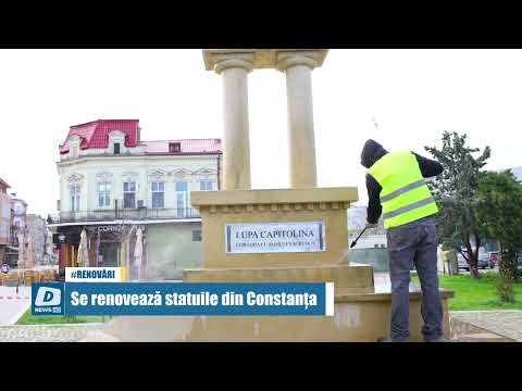 Se renovează statuile din Constanța