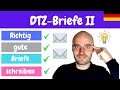 DTZ Telc B1 Briefe Schreiben Bewerbung A2 B1 Learn German Deutsch Lernen Teil 2