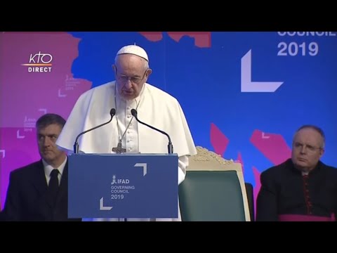 Le pape François au siège de la FAO à Rome