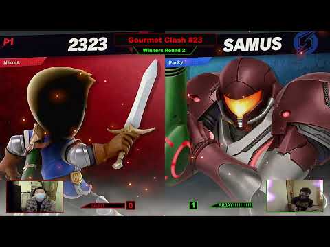 Gourmet Clash #24 - NickSF (Mii Swordfighter) vs ARJAY!! (Samus) Winners Quarters - Ultimate Singles