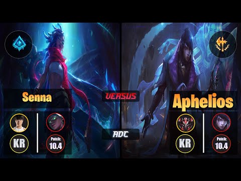Haru SENNA (ADC) [Glacial Augment] VS APHELIOS - Grandmaster KR Patch 10.4