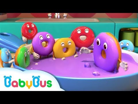 Diez Donas Coloridas | Canción Infantil | Aprender Colores | BabyBus Español