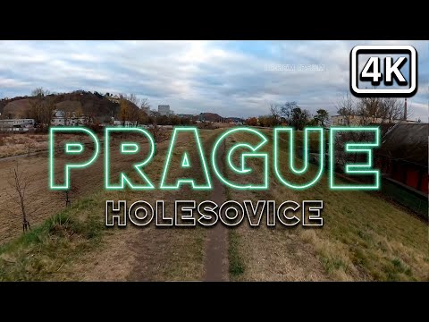 WALKING in Prague | Czech Republic | Holešovice 4K30 #praga#travelling#bicycle#4k#asmr
