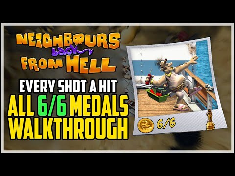 Neighbours Back From Hell - Every Shot A Hit - All Medals 100% Walkthrough