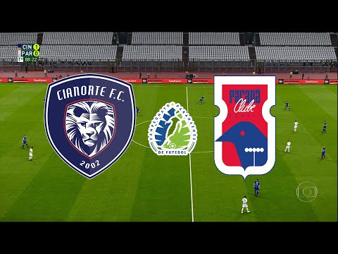 CIANORTE X PARANÁ - CAMPEONATO PARANAENSE 2021 - 7ª RODADA - 27/04/2021 - PES 2021