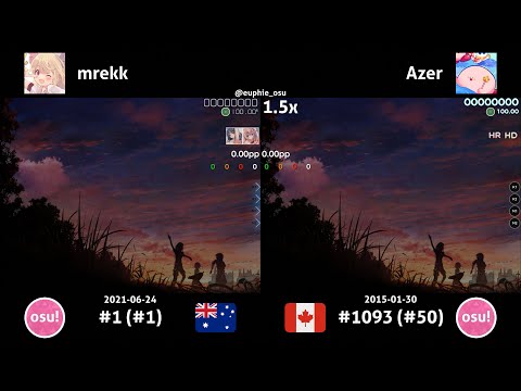 mrekk vs Azer | Our Stolen Theory - United (L.A.O.S Remix) [Infinity] +HD(HR)(DT)