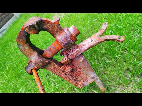 Elegant Leg Vise restoration ! Tool of USSR !