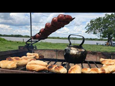 4 DIAS en ESQUINA, PESCA de DORADO, PANES  RUSTICOS ASADOS MOSTRANDO TECNICAS Y SECRETOS. Part1
