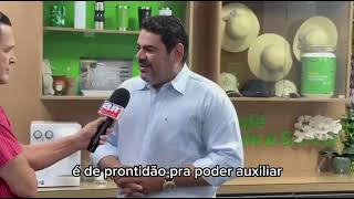 Participando da posse da nova diretoria da CDL de Confresa.
