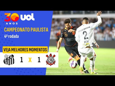 GABIGOL MARCA NO FIM E SANTOS E CORINTHIANS EMPATAM NA VILA BELMIRO; VEJA MELHORES MOMENTOS