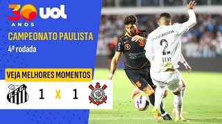 GABIGOL MARCA NO FIM E SANTOS E CORINTHIANS EMPATAM NA VILA BELMIRO; VEJA MELHORES MOMENTOS