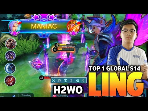 Ling MANIAC! Ling Best Build and Emblem | Ling Gameplay By H2WO | Mobile Legends ✓