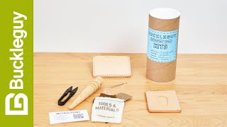 How to Make a Leather Front Pocket Wallet | Step-by-Step Leather Kit Instructions