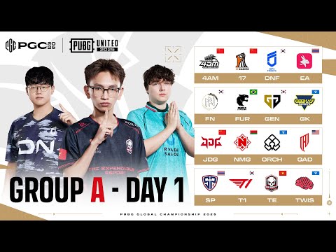 PUBG Global Championship Group A DAY 1
