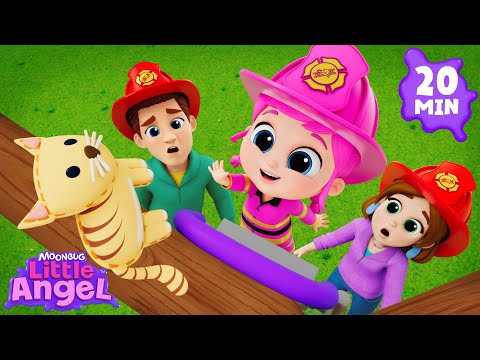 Be a Hero! Firefighter Jill to the Rescue! 🚒 | Little Angel Kids Songs & Nursery Rhymes