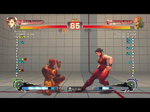 USF4- BrolyLegs (Chun Li) Vs xykrom (Dhalsim) XBL Ranked