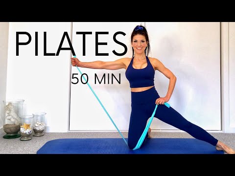 PILATES WITH RESISTANCE BAND At Home Workout // Full Body Pilates Workout