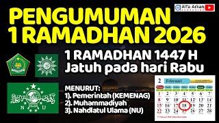 🔴 WHEN IS RAMADAN 1, 2026? Here's the Official Schedule from Muhammadiyah, the Government, and Na...