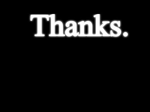 A humble thank you.