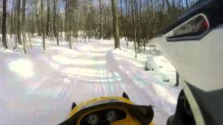preview picture of video 'SNSS Southern New Hampshire Snow Slickers Snowmobiling 1/4/14'