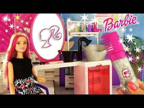 Салон красоты Барби Игровой набор Делаем прически ♥ Barbie Sparkle Style Salon