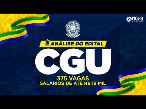 Concurso CGU: Edital com 375 vagas Nível Médio e Superior
