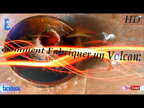 comment construire une maquette d'un volcan