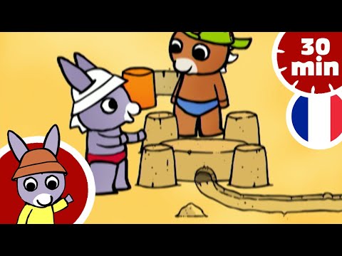 🏖️ Trotro à la plage fait un château de sable ! 🏖️ | Dessin Animé pour Bébé