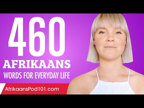 460 Afrikaans Words for Everyday Life - Basic Vocabulary #23