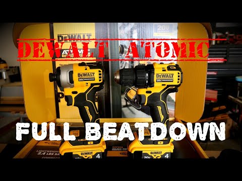 All New Dewalt Atomic Drill And Impact Driver REVIEW! (Full Beat Down) #dewalt #powertools #newtools