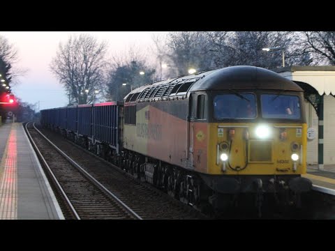 Colas Rail 56302 races through Cantley with 4L37 Chaddesden to Lowestoft