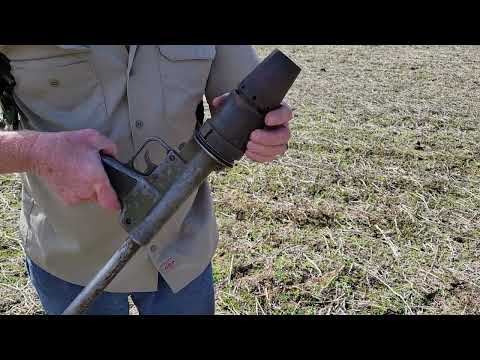 wwii m2-2 flamethrower with details on the ignition cartridge