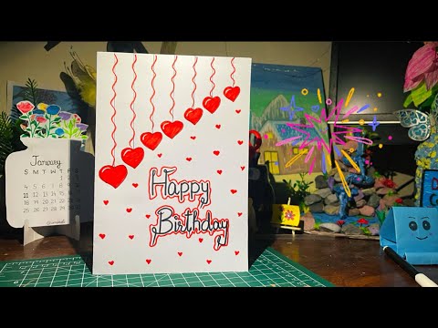 Happy Birthday Card || DiyGreeting Card || Easy Flashcard || Birthday Wish Card #birthday #craft 