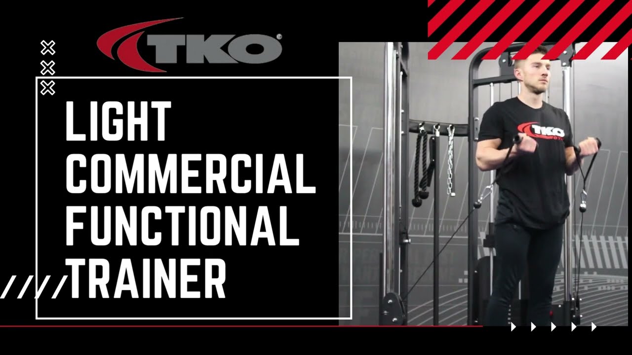 TKO Light Commercial Trainer | Features and Specs | Commercial and Home Gym 8051FT-BK