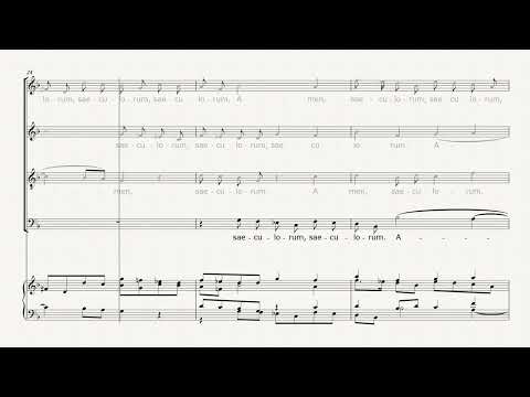 Gloria Patri MAGNIFICAT RV 610 Vivaldi - BASS + piano accompaniment (training score)