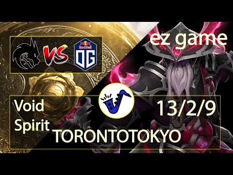 Void Spirit Dota 2 - TORONTOTOKYO - 13/2/9 - Mid Lane / 2 - Team Spirit VS OG - TI10 Lower Bracket