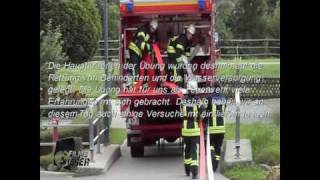 preview picture of video 'Großübung der Feuerwehren in Gurtweil'