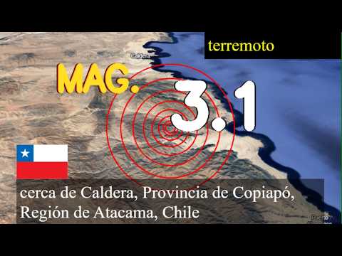 😱🚨  Terremoto cerca de Caldera, Provincia de Copiapó, Región de Atacama, Chile actualizaciones en vi