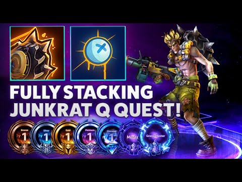 Junkrat Riptire - FULLY STACKING JUNKRAT Q QUEST! - Bronze 2 Grandmaster S3 2022
