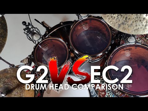 Evans EC2 vs.G2 Clear - Direct Drumhead Comparison