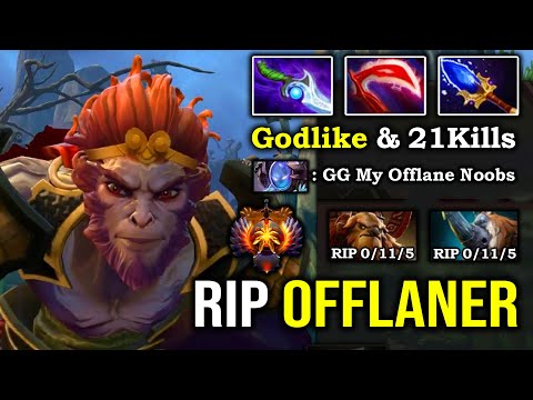 HOW TO CARRY SAFELANE MONKEY KING 100% Deleted ES & Magnus with illusion Army Scepter Diffusal DotA