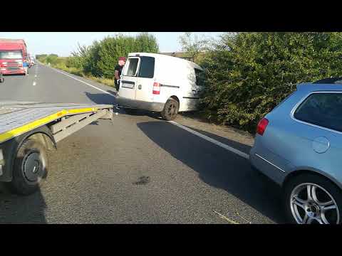 Accident Recaș  Izvin Un șofer a ieșit in decor