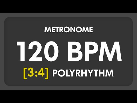 120 BPM - 3:4 PolyRhythm Metronome