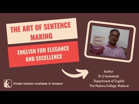 The Art of Sentence Making | Dr.S.Venkatesh | The Madura College