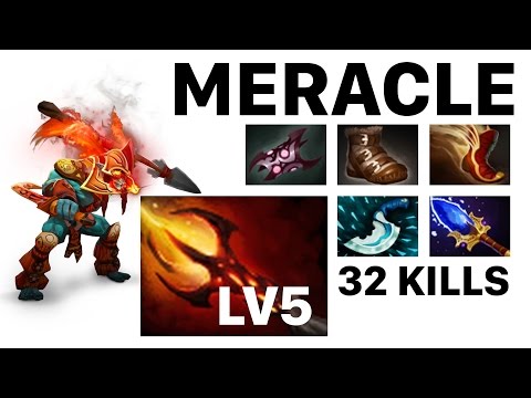 Dota 2 - MERACLE HUSKAR DAGON 32 KILL - EZ MODE